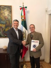 Președintele InfoCons, Sorin Mierlea, întâlnire cu Ambasadorul Statelor Unite Mexicane în România, Jose Guillermo Ordorica Robles