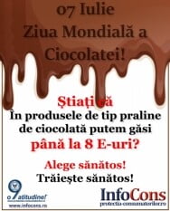 Denumirea de “ciocolata` doar daca conține minimum 35 % substanță solidă uscată totală