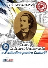 15 ianuarie - Ziua Culturii Naționale și 171 de ani de la nașterea lui Mihai Eminescu, poetul național al României