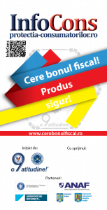 Flyer Cere bonul fiscal! Produs sigur - InfoCons - Protectia Consumatorilor