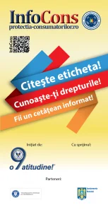Flyer  Citeste eticheta! Cunoaste-ti drepturile! Fii un cetatean informat! - InfoCons - Protectia Consumatorilor