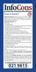 Flyer Citeste eticheta! Cunoaste-ti drepturile! Fii un cetatean informat! - InfoCons - Protectia Consumatorilor