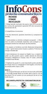 Flyer Protejeaza mediul inconjurator, consuma responsabil! - InfoCons - Protectia Consumatorilor