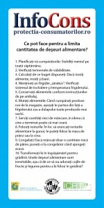 flyer STOP risipei de alimente! Alege sanatos! Traieste sanatos! - InfoCons - Protectia Consumatorilor