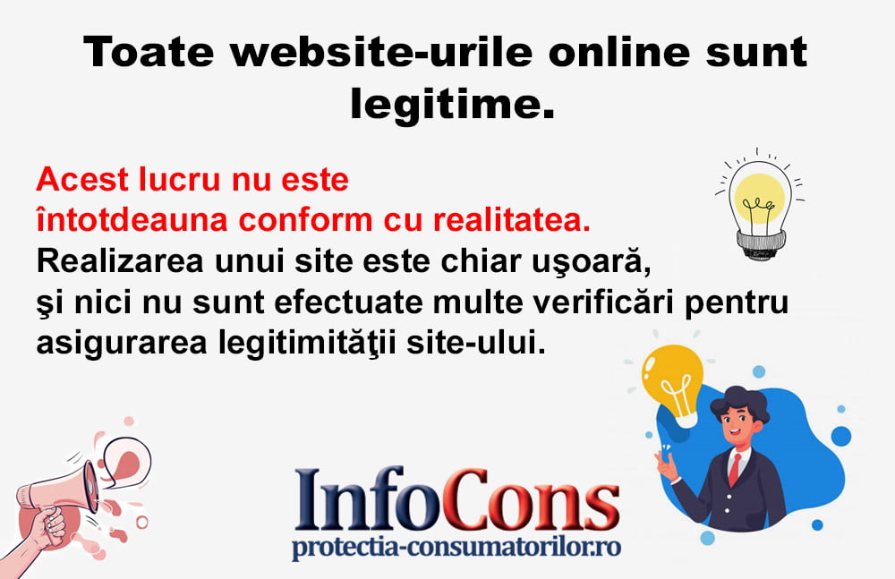 Toate website-urile online sunt legitime.