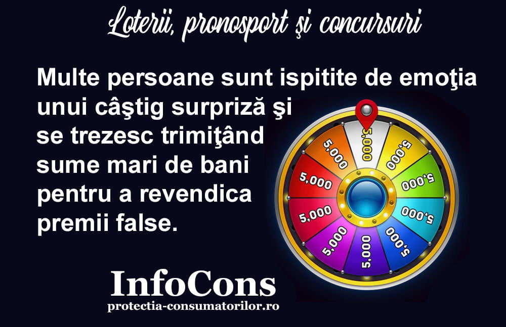 loterii, concursuri - InfoCons - protectia consumatorilor - protectia consumatorului