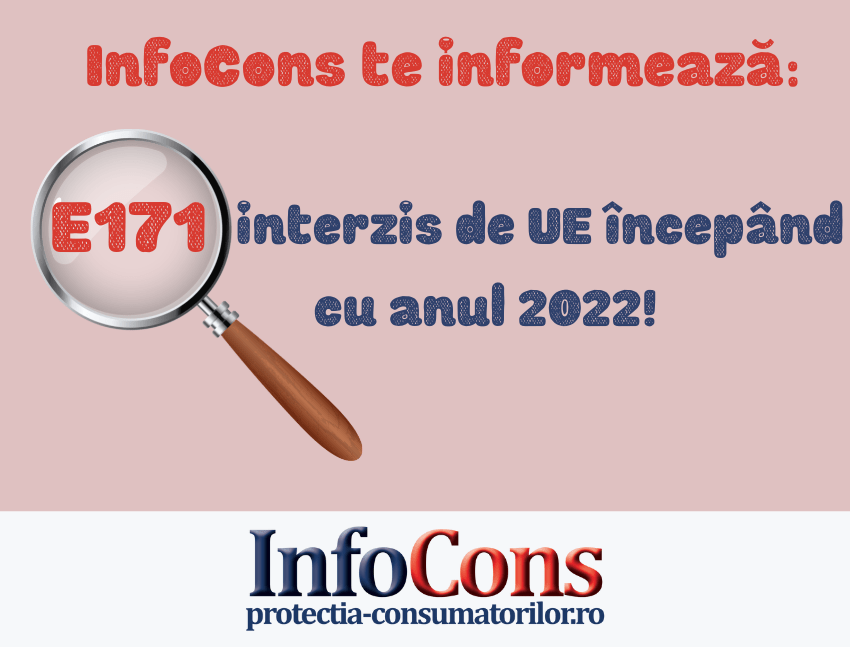 InfoCons te informează: E171- interzis de UE începând cu anul 2022!
