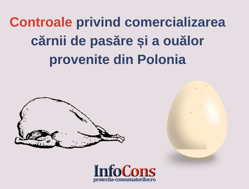 ANSVSA a intensificat controalele privind comercializarea cărnii de pasăre și a ouălor provenite din Polonia