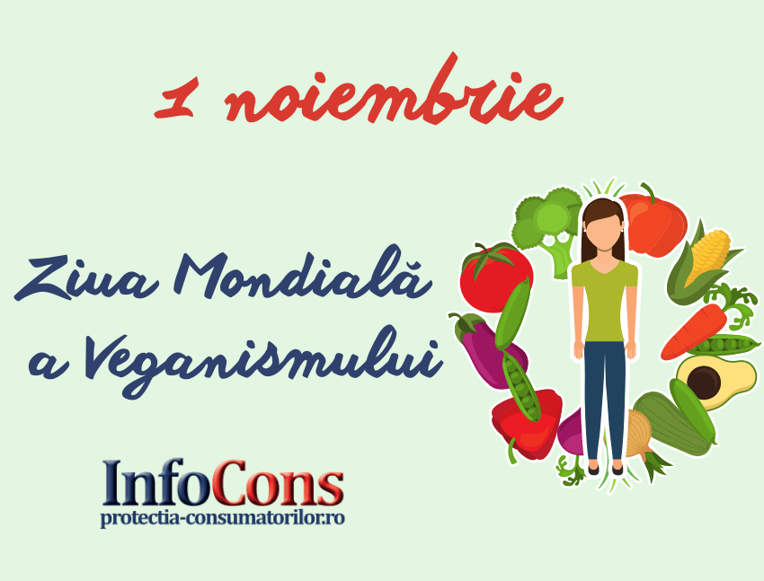 InfoCons te informează: azi ce zi se celebrează? – Ziua Mondială a Veganismului