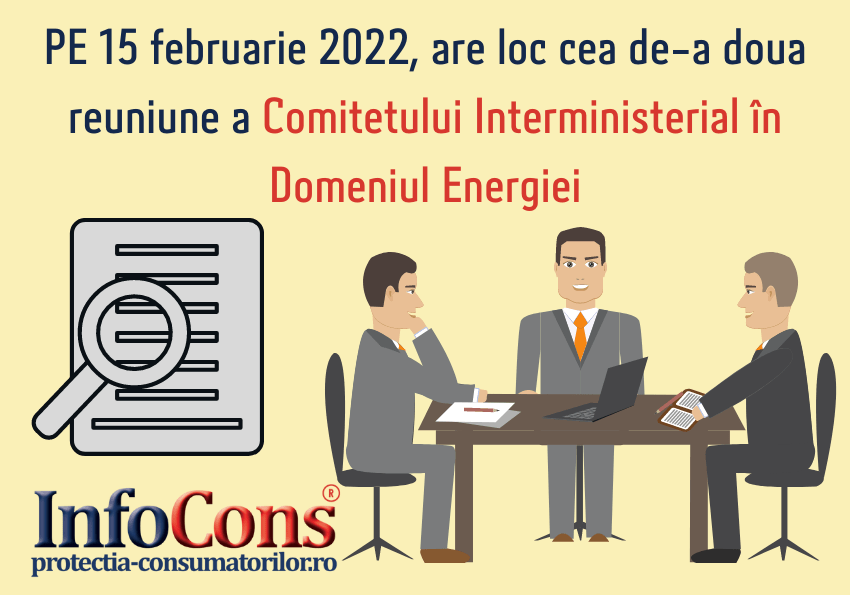 InfoCons, face parte din Comitetul Interministerial în domeniul Energiei