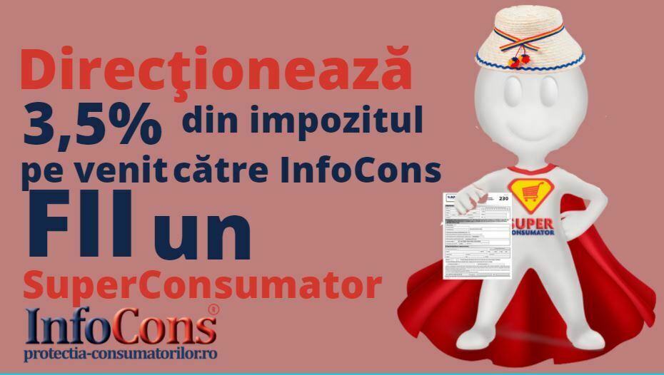 Directioneaza 3,5% pentru InfoCons Protectia Consumatorilor