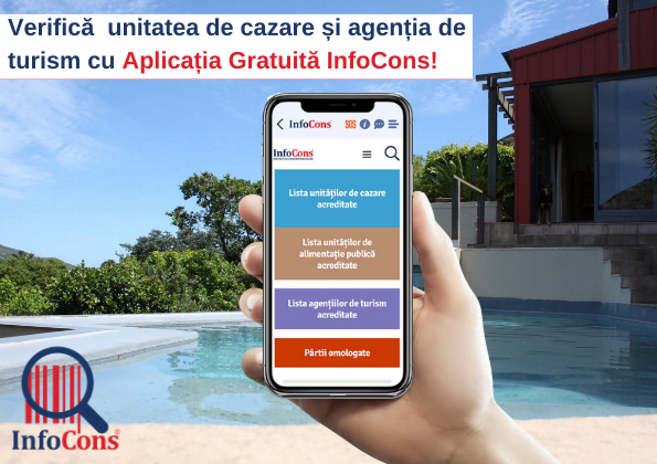 Verifică unitatea de cazare și agenția de turism cu Aplicația Gratuită InfoCons! InfoCons Protectia Consumatorilor