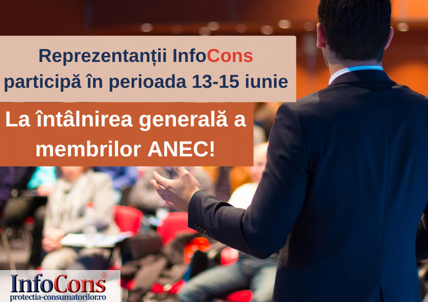 În perioada 13-15 iunie, reprezentanții InfoCons participă la întâlnirea generală a membrilor ANEC.