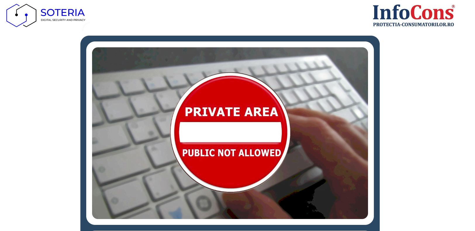 Cum evit să-mi expun online informațiile sensibile și private? / How do I avoid exposing my sensitive and private information online?