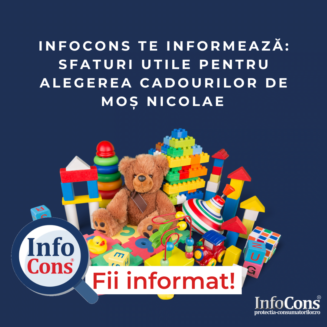InfoCons Organizație de Protecția Consumatorilor te informează: Sfaturi utile pentru alegerea cadourilor de Moș Nicolae InfoCons Protectia Consumatorilor