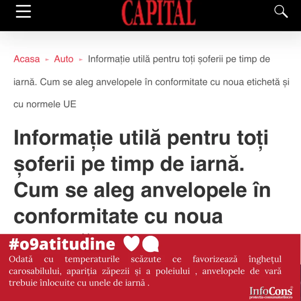 Anvelope InfoCons Protectia Consumatorului