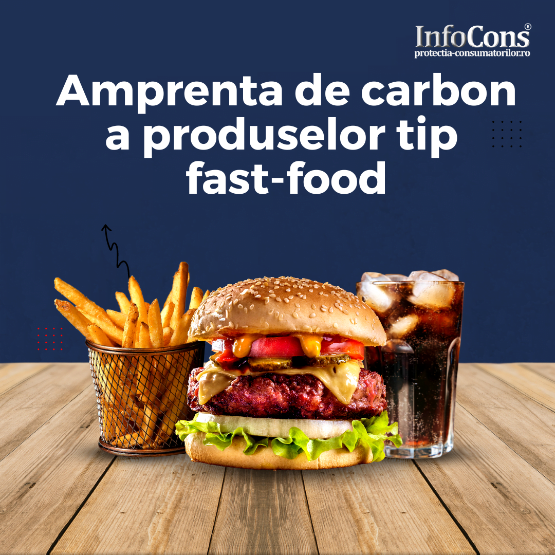 Amprenta de carbon fast food InfoCons Protectia Consumatorilor