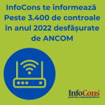 Peste 3.400 de controale în anul 2022 desfășurate de ANCOM InfoCons Protecția Consumatorilor