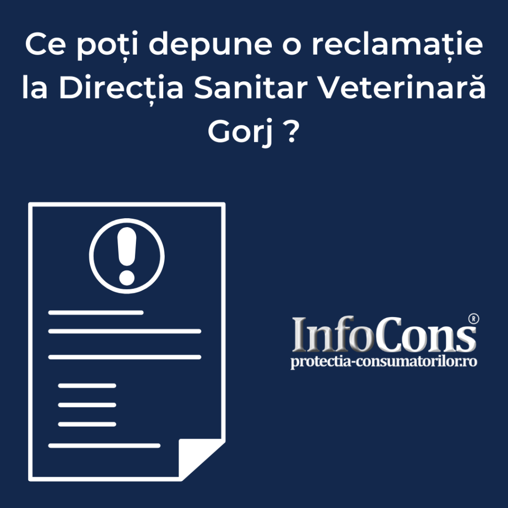 Cum poti depune o reclamatie la directia sanitar veterinara Gorj ?