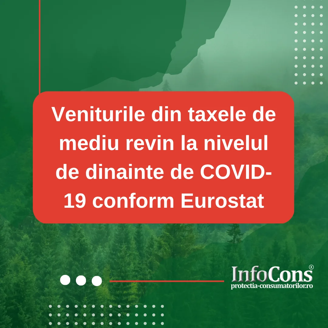 Veniturile din taxele de mediu revin la nivelul de dinainte de COVID-19 conform Eurostat InfoCons Protectia Consumatorilor