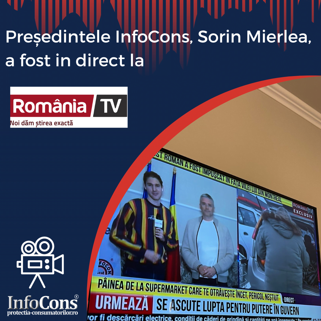 Sorin Mierlea InfoCons Protectia Consumatorilor Protectia Consumatorului Romania TV