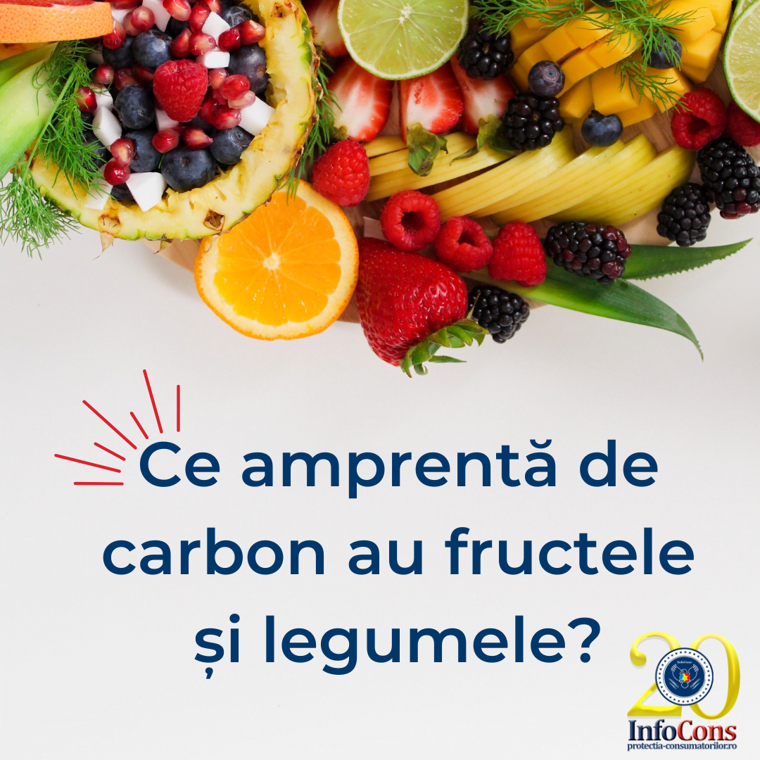 Ce amprentă de carbon au fructele și legumele InfoCons Protectia Consumatorului