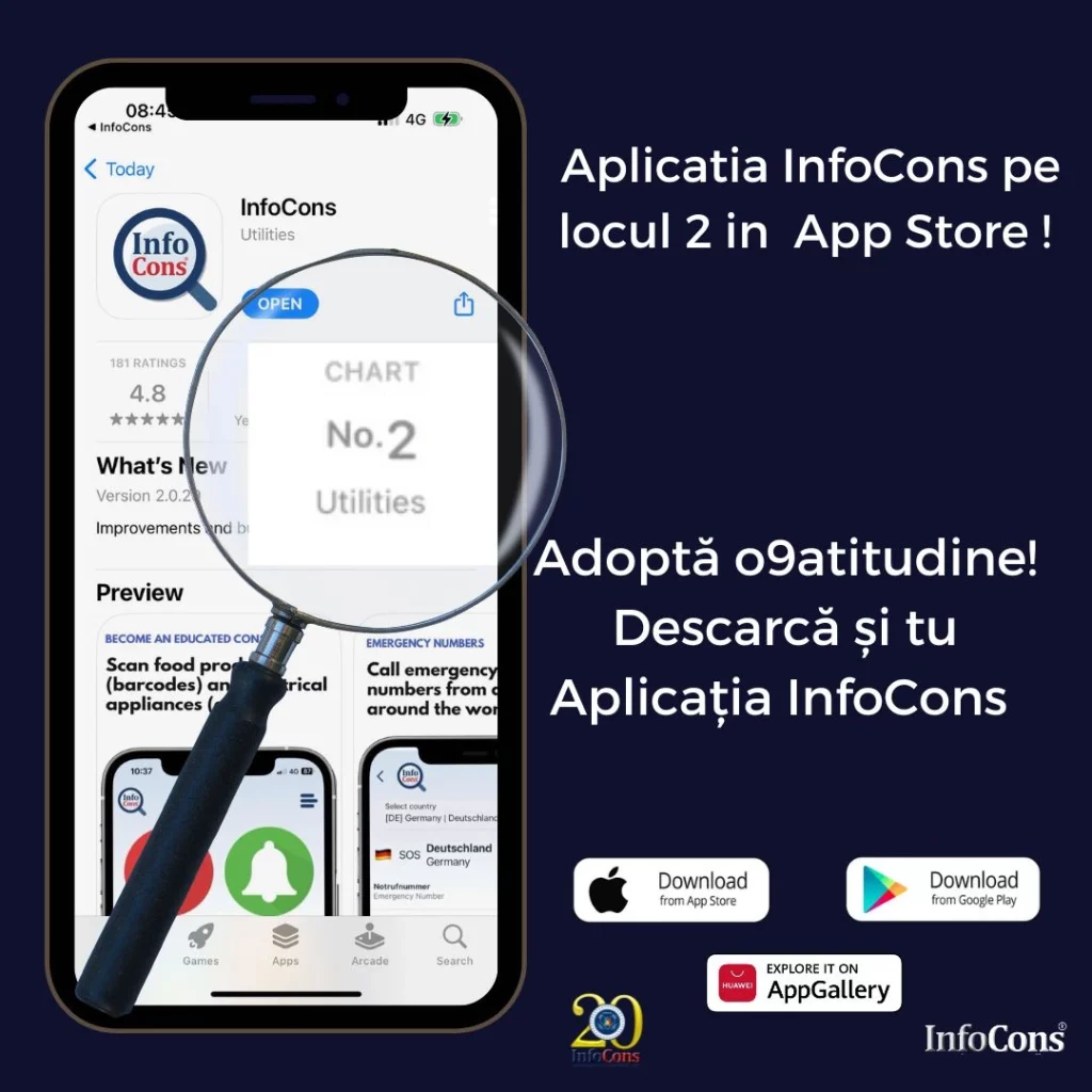 Aplicatia InfoCons locul 2 in App Store protectia consumatorilor protectia consumatorilor