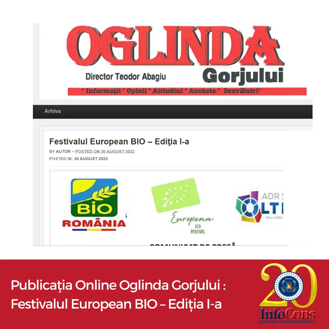 Publicația Online Oglinda Gorjului : Festivalul European BIO &ndash; Ediţia I-a