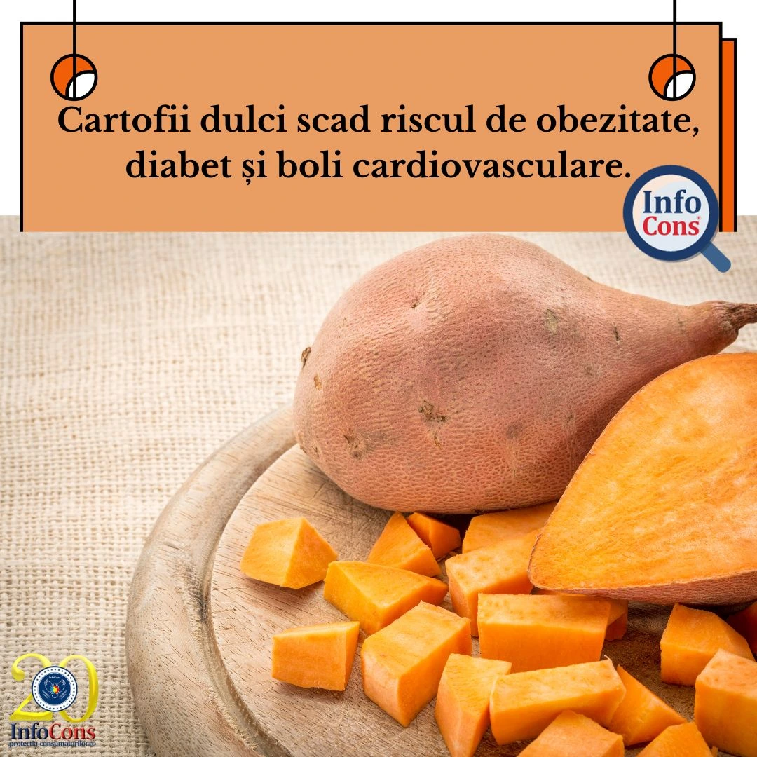 Cartofii dulci scad riscul de obezitate, diabet și boli cardiovasculare