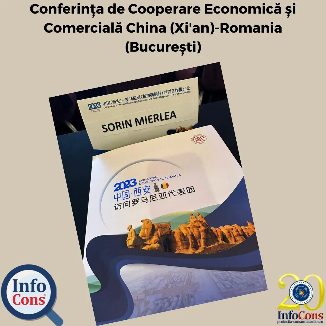 Sorin Mierlea – Presedintele InfoCons, participă  la Conferința de Cooperare Economică și Comercială China (Xi’an)-Romania (București)