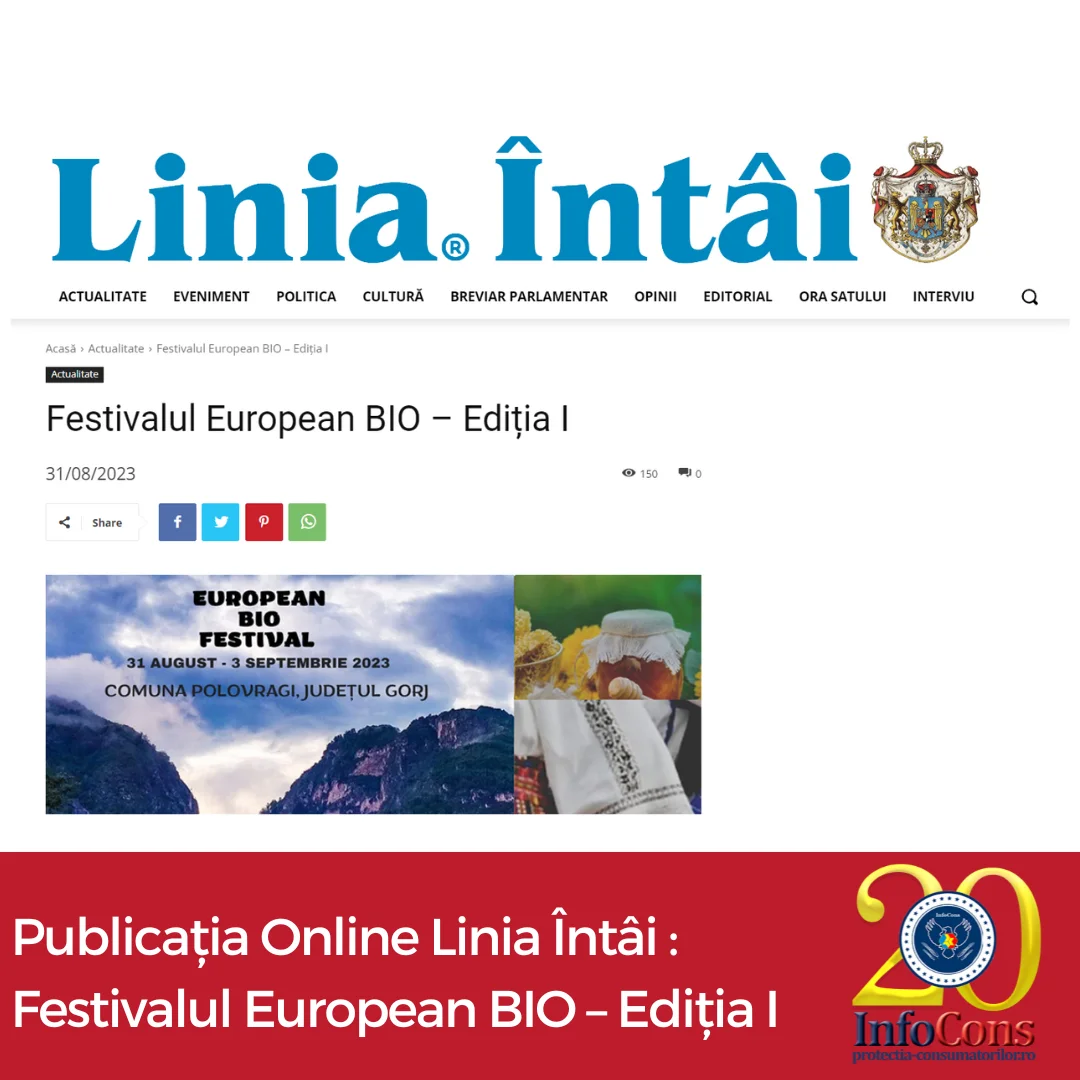Publicația Online Linia Întâi : Festivalul European BIO – Ediția I