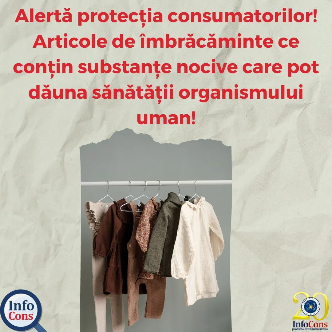 Alertă protecția consumatorilor! Articole de îmbrăcăminte ce conțin substanțe nocive care pot dăuna sănătății organismului uman!