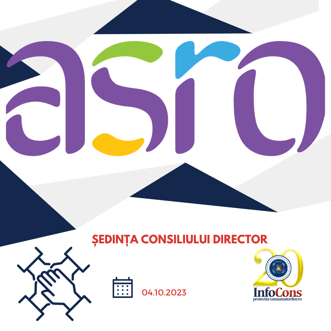 Sorin Mierlea, Președintele InfoCons, participă la ședința Consiliului Director – ASRO