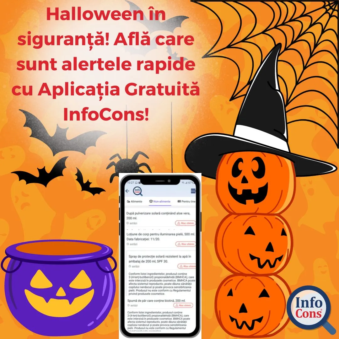 Halloween în siguranță! Află care sunt alertele rapide cu Aplicația Gratuită InfoCons!
