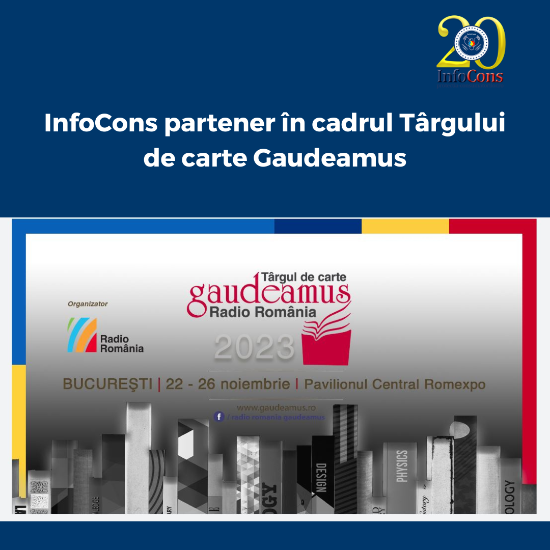 InfoCons partener în cadrul Târgului de carte Gaudeamus