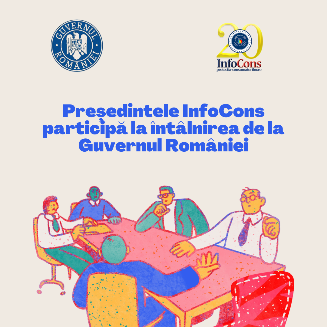 Președintele InfoCons , Sorin Mierlea participă la întâlnirea de la Guvernul României