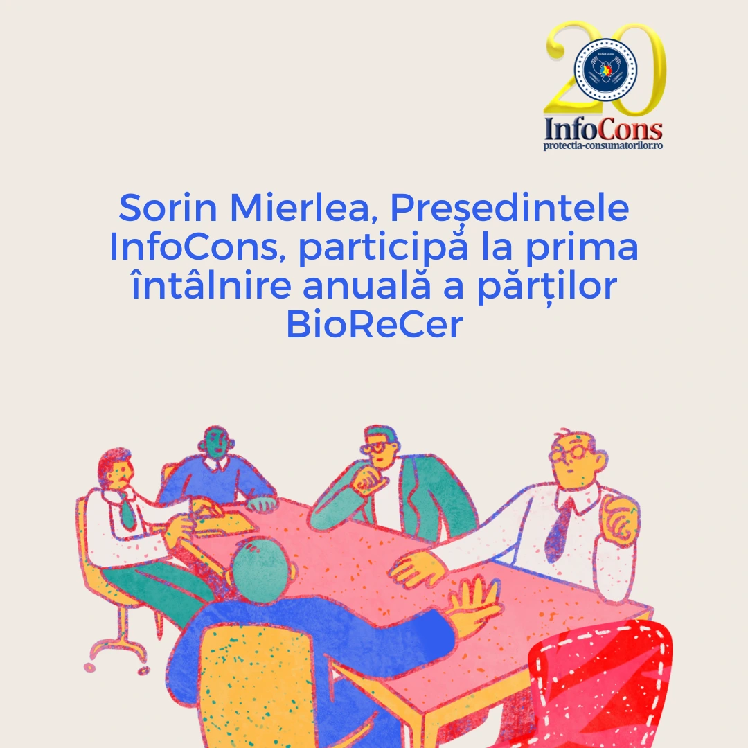 Președintele InfoCons, Sorin Mierlea participă la prima întâlnire anuală BioReCer