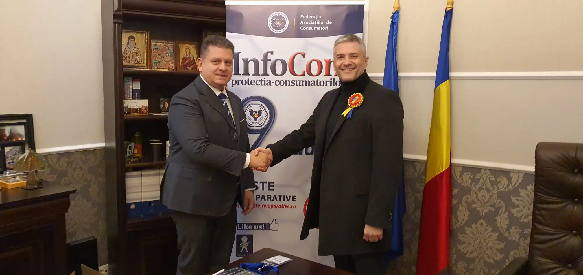 Vizita domnului GIULIO BERTOLA – Presedinte Cofindustria Romania la sediul InfoCons