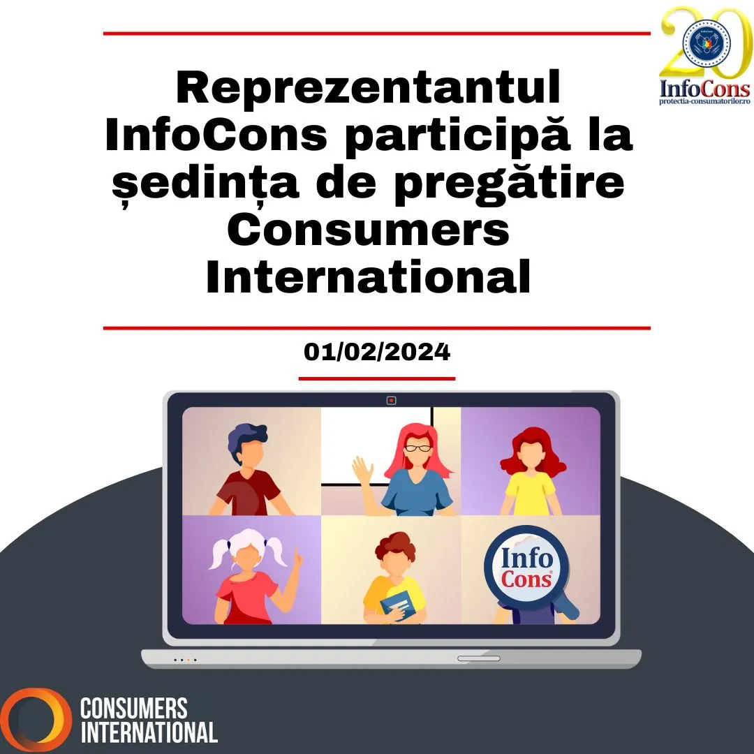 Reprezentantul InfoCons participă la ședința de pregătire Consumers International