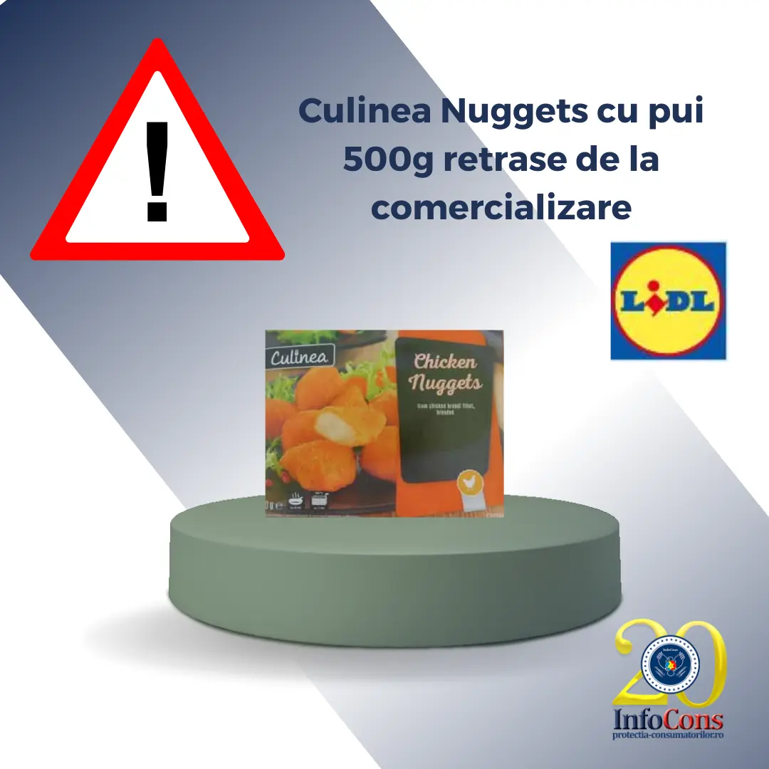 Atenție! Culinea Nuggets cu pui 500g retrase de la comercializare – Lidl România
