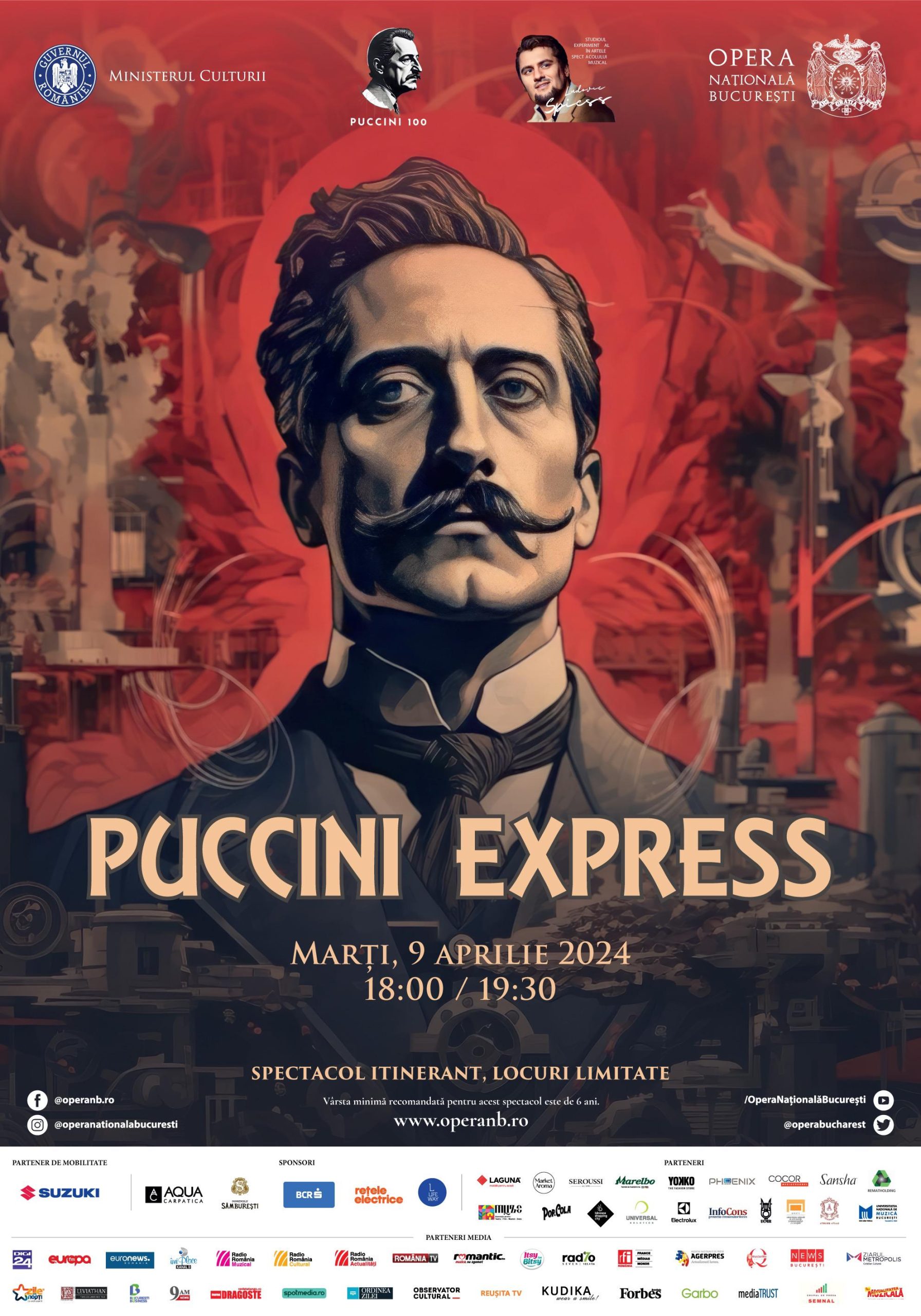 InfoCons partener al spectacolului itinerant, un omagiu muzicii atemporale a lui Giacomo Puccini