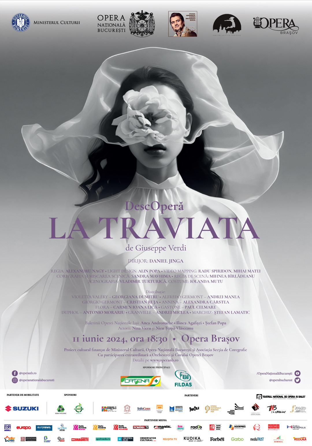 InfoCons partener la reinterpretarea captivantă a celebrei capodopere a lui Verdi – La Traviata la Brașov