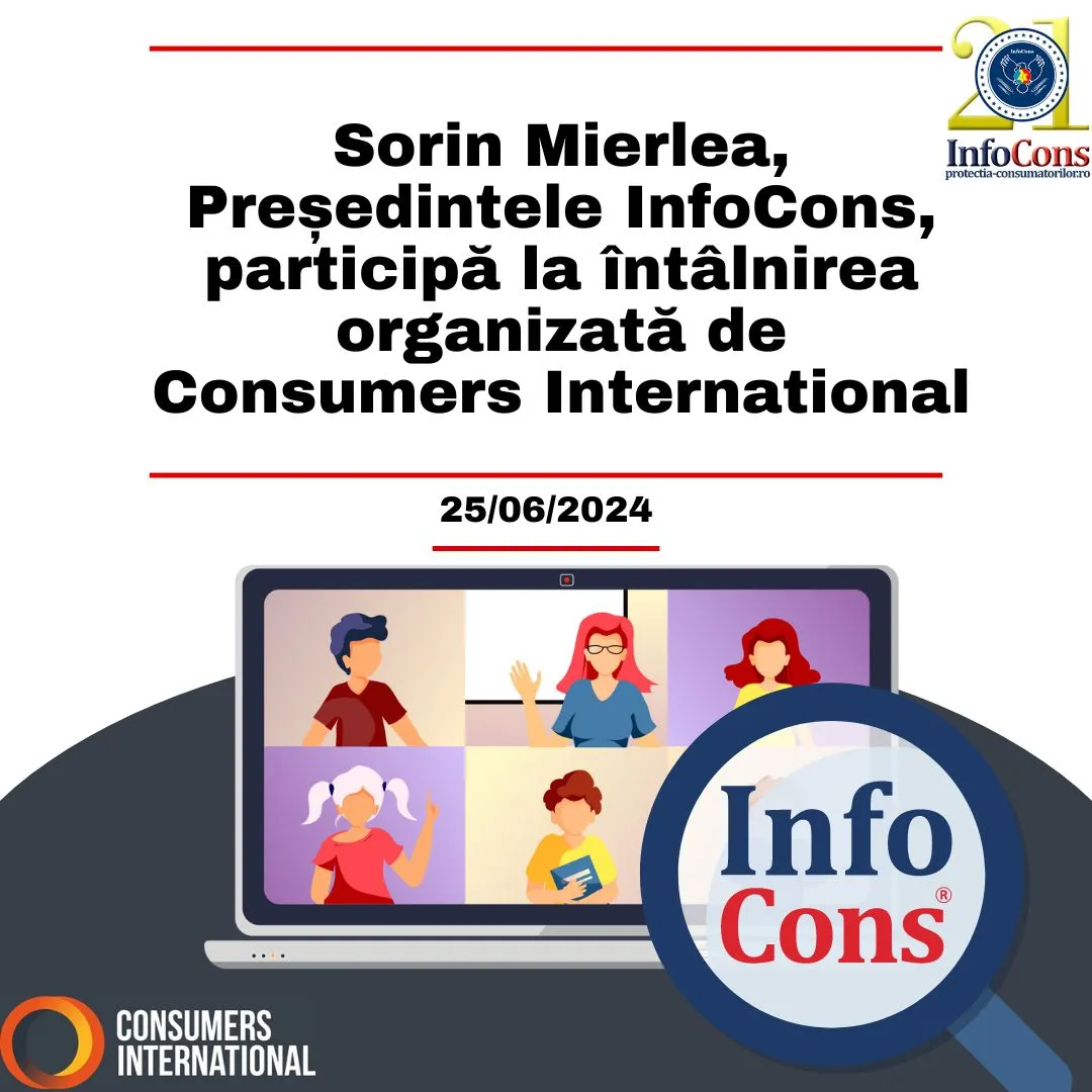 Sorin Mierlea , Președintele InfoCons , participă la întâlnirea organizată de Consumers International