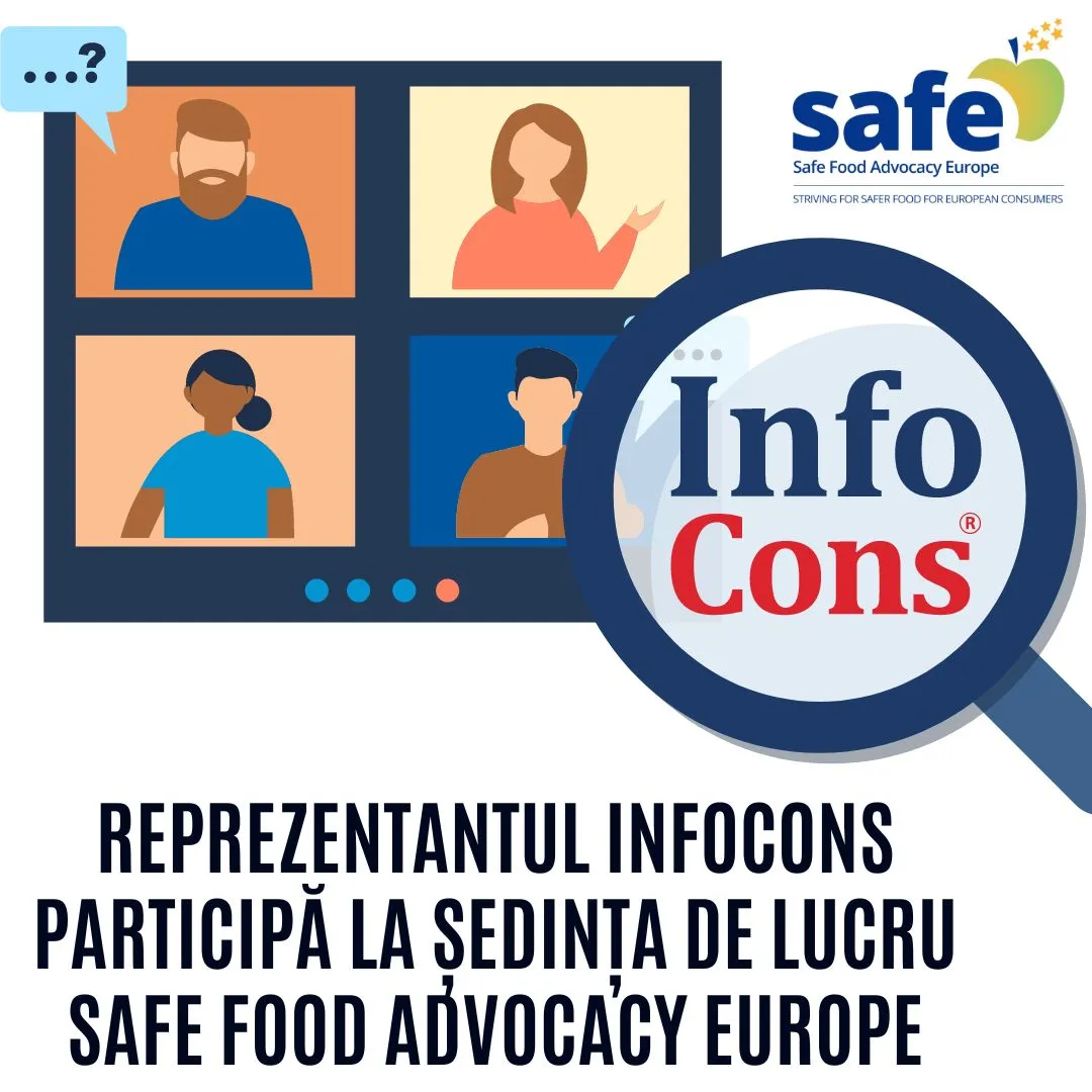 Reprezentantul InfoCons participă la ședința de lucru Safe Food Advocacy Europe