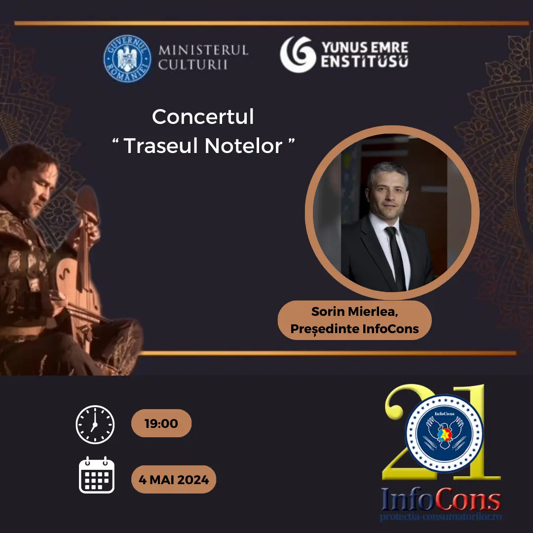 Sorin Mierlea , Președintele InfoCons participă la Concertul “ Traseul Notelor ”