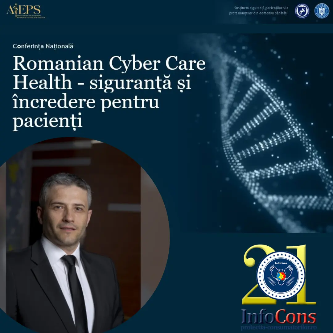 Sorin Mierlea , Președintele InfoCons , participă la Conferința Națională ”Romanian Cyber Care Health – Siguranță și încredere pentru pacienți”