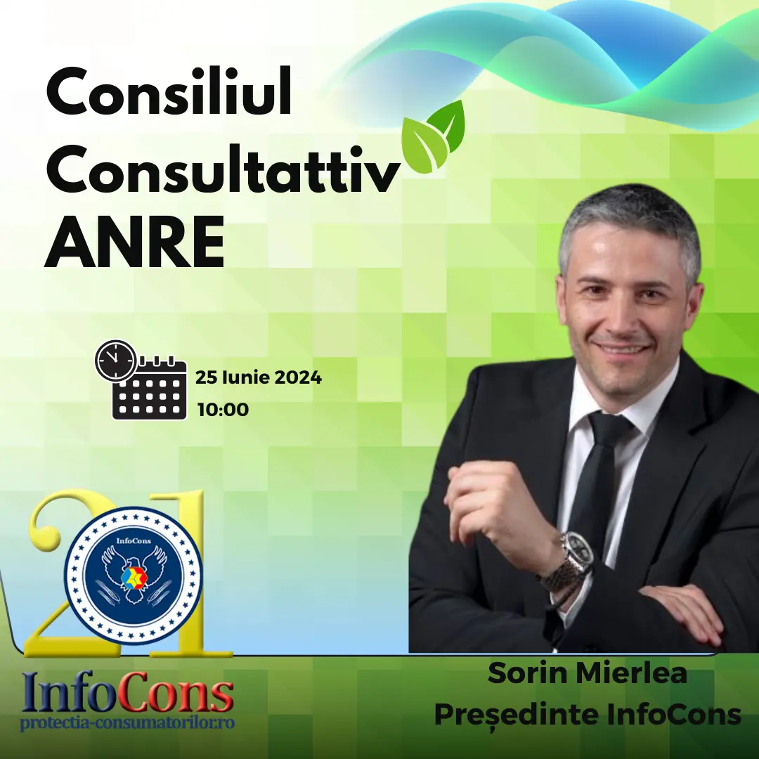 Sorin Mierlea , Președintele InfoCons , participă la Consiliul Consultativ al ANRE