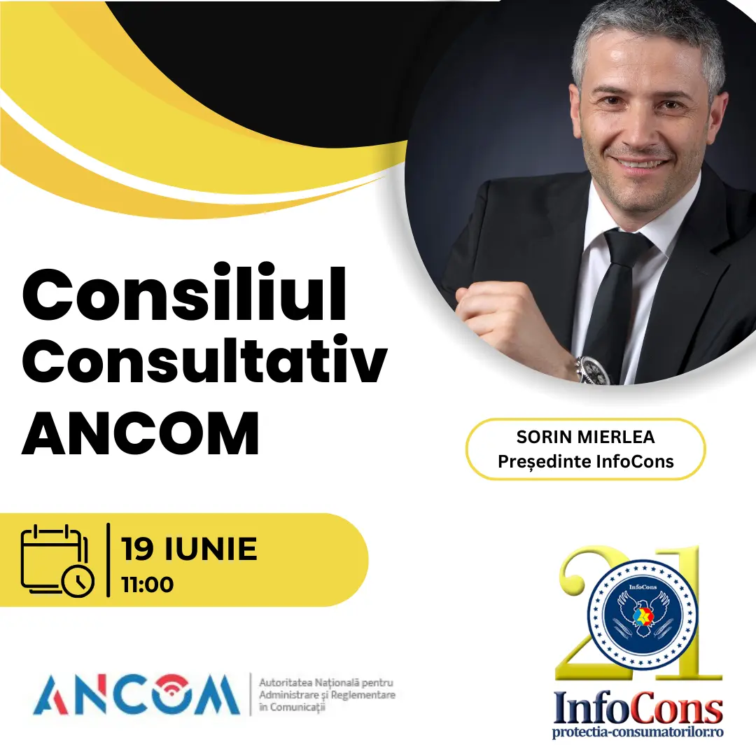 Sorin Mierlea , Președintele InfoCons , participă la Consiliul Consultativ al ANCOM