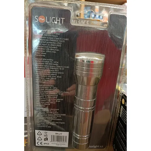 Solight - Lanternă LED cu laser