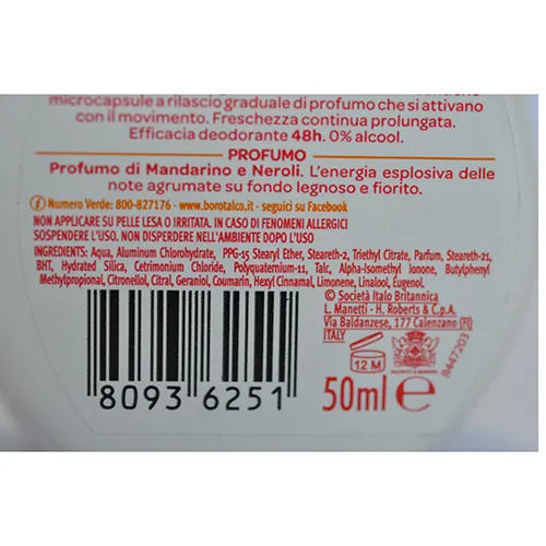 BOROTALCO - Deodorant